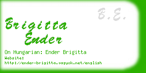 brigitta ender business card